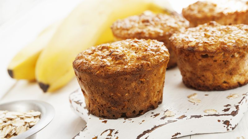 Banana oat muffins