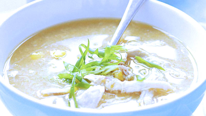 Easy chicken and corn soup