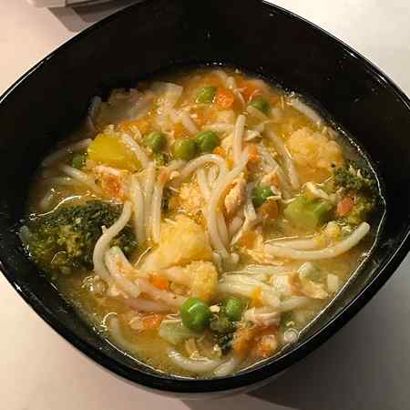 Chicken and vegetables soup