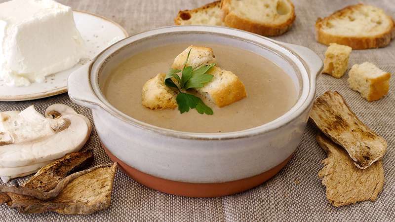 Creamy mushroom soup