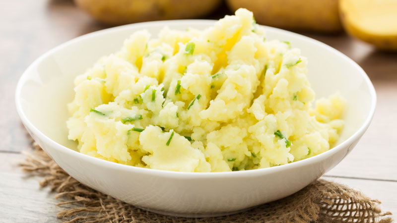 Garlic mashed potatoes