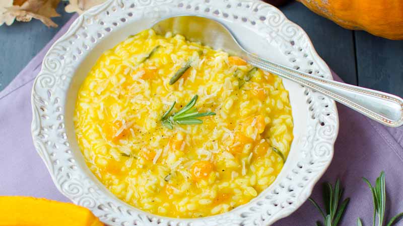 Roasted pumpkin risotto